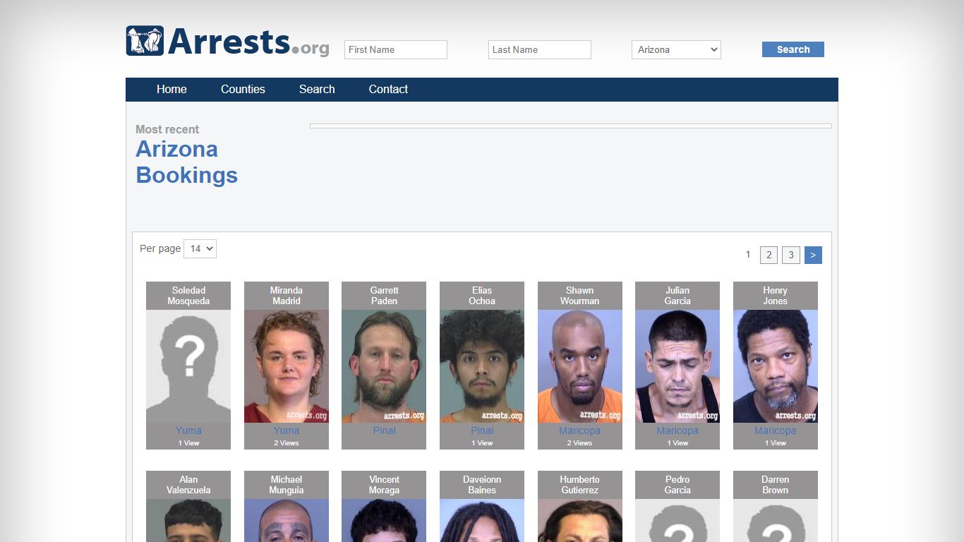 Arizona Arrests and Inmate Search